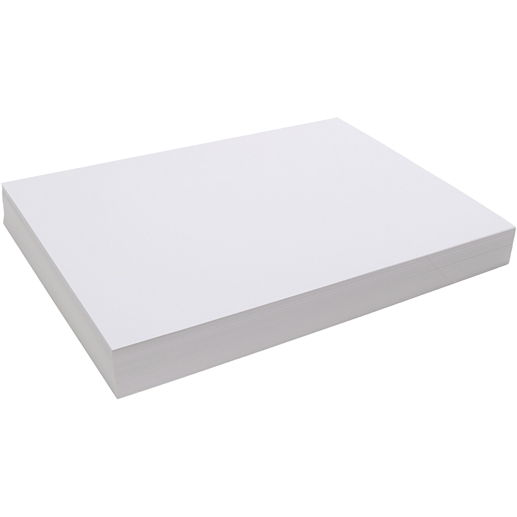 Karton, A5, 180 g, hvid, 100 ark/ 1 pk.