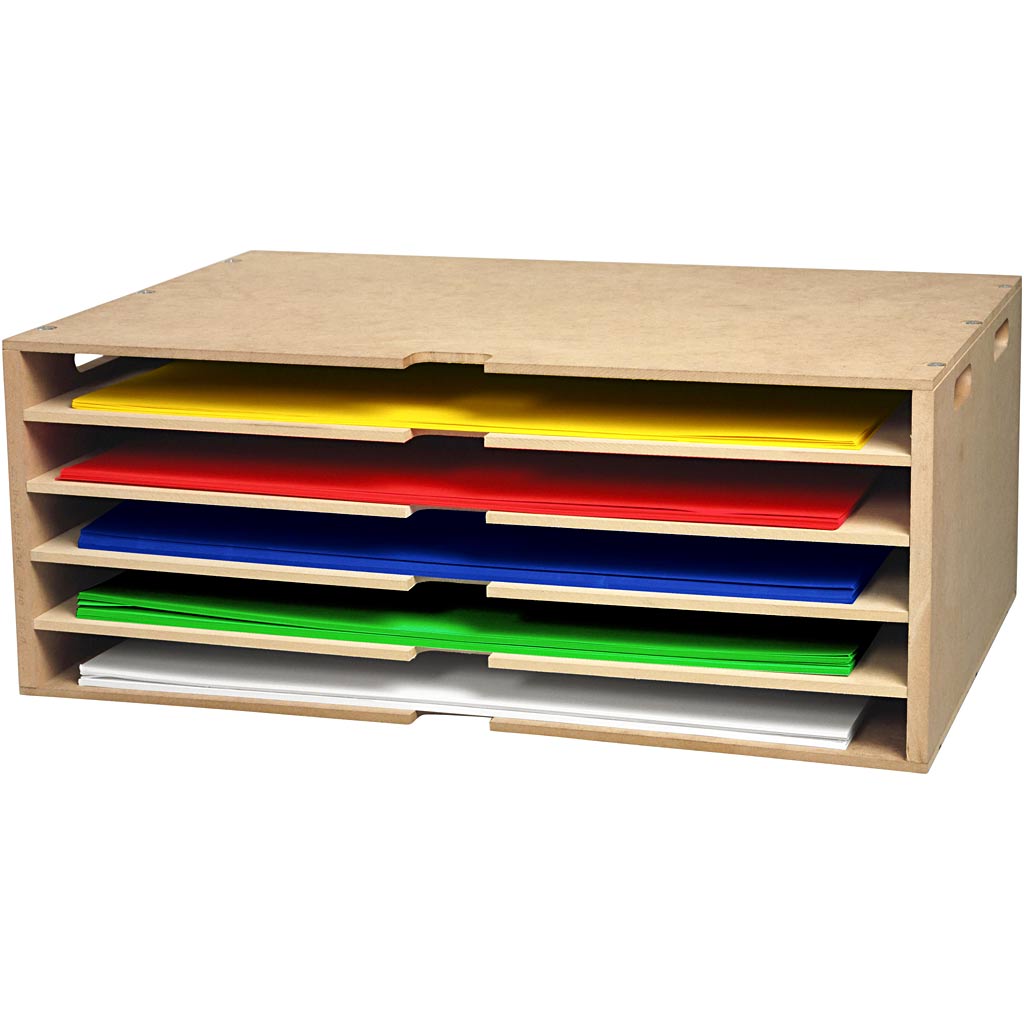 Kartonreol, H: 30 cm, L: 75 cm, B: 51 cm, A2, 1 stk. - Image 2