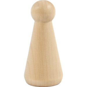 Træfigur krop, Kegleform, H: 8 cm, 3 stk./ 1 pk.