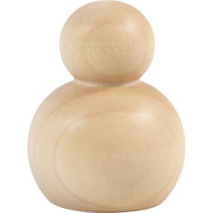 Træfigur krop, Rund, H: 5 cm, 5 stk./ 1 pk.