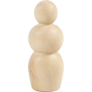 Træfigur krop, Timeglasform, H: 7,5 cm, 5 stk./ 1 pk.