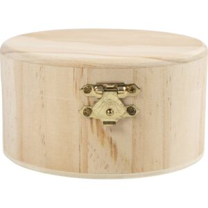 Rund Æske, H: 6 cm, diam. 11 cm, 1 stk.