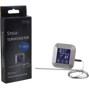 Digital termometer, str. 8x8x1,8 cm, 1 stk.