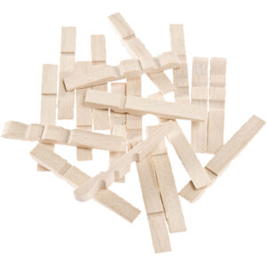 Tøjklemmer, halve, L: 7 cm, 500 stk./ 1 pk.