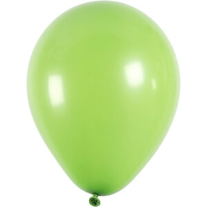 Balloner, diam. 23 cm, runde, grøn, 10 stk./ 1 pk.