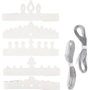 Kroner, H: 10-16,5 cm, L: 60 cm, hvid, 50 stk./ 1 pk.