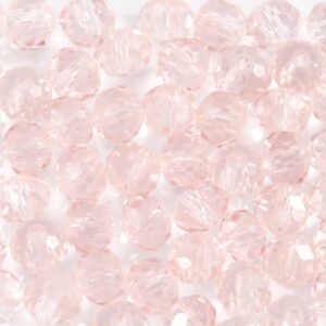 Glasperler, diam. 4 mm, hulstr. 1 mm, rosa, 90 stk., 20 g/ 1 pk.