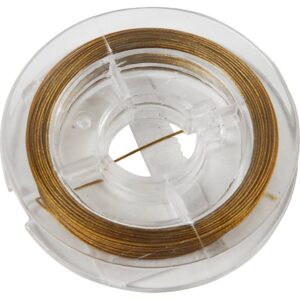 Smykketråd, tykkelse 0.2 mm, guld, 18.3 m/ 1 rl.