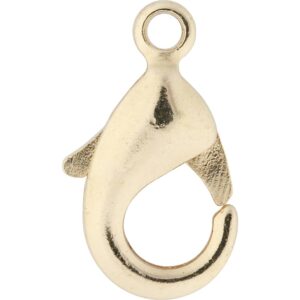 Karabinhage, str. 10,1 mm, guldfarvet, 50 stk./ 1 pk.