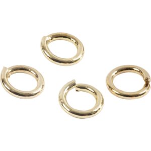 O-ring, diam. 7 mm, tykkelse 1 mm, guldfarvet, 500 stk./ 1 pk.