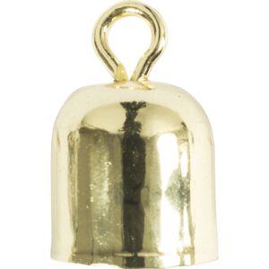 Enderør, str. 8 mm, guldfarvet, 50 stk./ 1 pk.