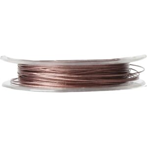 Smykkewire, tykkelse 0.38 mm, pink/rosa, 10 m/ 1 rl.