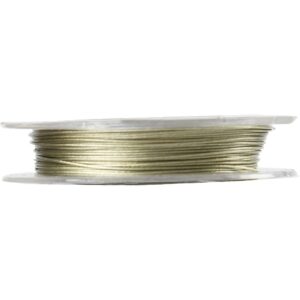 Smykkewire, tykkelse 0.38 mm, grøn, 10 m/ 1 rl.