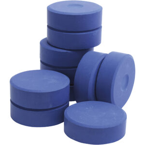 Temperablokke, H: 19 mm, diam. 57 mm, blå, 10 stk./ 1 pk.