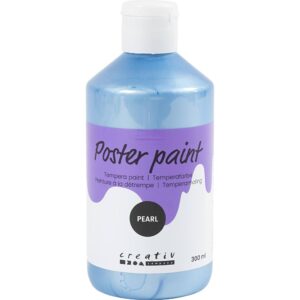 Hobbymaling Perlemor, blå, 300 ml/ 1 fl.