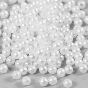Voksperler, diam. 4 mm, hulstr. 1,5 mm, perlemor, 210 stk./ 1 pk.