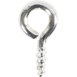 Skrueøskner, L: 8,5 mm, sølv, 20 stk./ 1 pk.