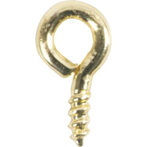 Skrueøskner, L: 8,5 mm, guld, 20 stk./ 1 pk.