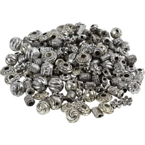 Perlemix, diam. 3-20 mm, hulstr. 1,5-3 mm, sølv, 50 g/ 1 pk.