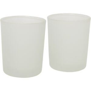 Lysglas i mat glas, cylinder, str. 5,5x6,8 cm, 24 stk./ 1 pk.