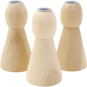 Keglestager i træ, H: 9,5 cm, 10 stk./ 1 pk.