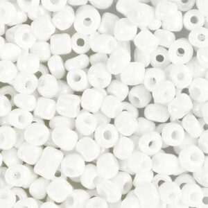 Rocaiperler, diam. 4 mm, str. 6/0, hulstr. 0,9-1,2 mm, perlemor, 500 g/ 1 pk.
