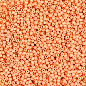 Rocaiperler, nr. 15/0, diam. 1.7 mm, hulstr. 0,5-0,8 mm, orange, 25 g/ 1 pk.
