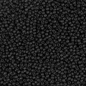 Rocaiperler, nr. 15/0, diam. 1.7 mm, hulstr. 0,5-0,8 mm, sort, 25 g/ 1 pk.