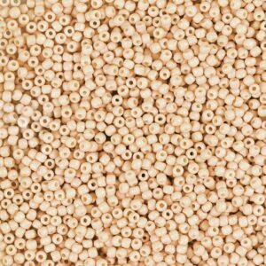 Rocaiperler, nr. 15/0, diam. 1.7 mm, hulstr. 0,5-0,8 mm, peach, 25 g/ 1 pk.