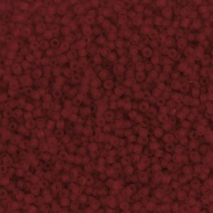 Rocaiperler, nr. 15/0, diam. 1.7 mm, hulstr. 0,5-0,8 mm, mørk rød, 25 g/ 1 pk.