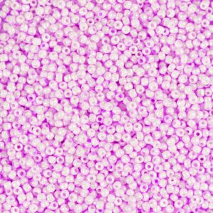 Rocaiperler, nr. 15/0, diam. 1.7 mm, hulstr. 0,5-0,8 mm, pink, 25 g/ 1 pk.