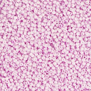 Rocaiperler, nr. 15/0, diam. 1.7 mm, hulstr. 0,5-0,8 mm, soft rosa, 25 g/ 1 pk.
