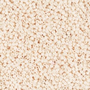 Rocaiperler, nr. 15/0, diam. 1.7 mm, hulstr. 0,5-0,8 mm, mat frost, rosa, 25 g/ 1 pk.