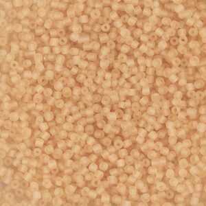 Rocaiperler, nr. 15/0, diam. 1.7 mm, hulstr. 0,5-0,8 mm, inside peach, 25 g/ 1 pk.