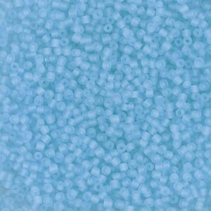 Rocaiperler, nr. 15/0, diam. 1.7 mm, hulstr. 0,5-0,8 mm, inside lyseblå, 25 g/ 1 pk.