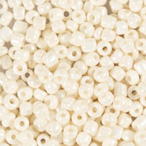 Rocaiperler, nr. 6/0, diam. 4 mm, hulstr. 0,9-1,2 mm, mat frost, rosa, 25 g/ 1 pk.