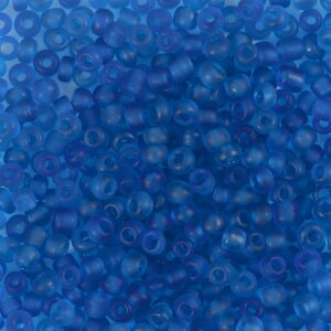Rocaiperler, nr. 8/0, diam. 3 mm, hulstr. 0,6-1,0 mm, blå, 25 g/ 1 pk.