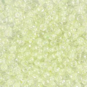 Rocaiperler, nr. 8/0, diam. 3 mm, hulstr. 0,6-1,0 mm, perlemor, 25 g/ 1 pk.