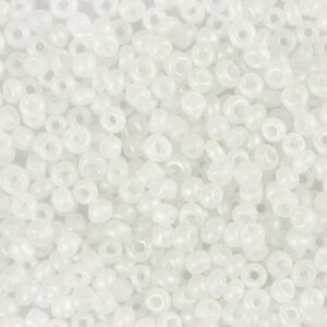 Rocaiperler, nr. 8/0, diam. 3 mm, hulstr. 0,6-1,0 mm, krystal, 25 g/ 1 pk.