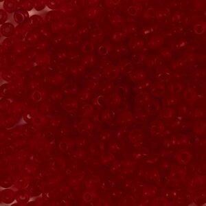 Rocaiperler, nr. 8/0, diam. 3 mm, hulstr. 0,6-1,0 mm, mørk rød, 25 g/ 1 pk.