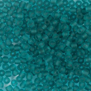 Rocaiperler, nr. 8/0, diam. 3 mm, hulstr. 0,6-1,0 mm, turkis, 25 g/ 1 pk.