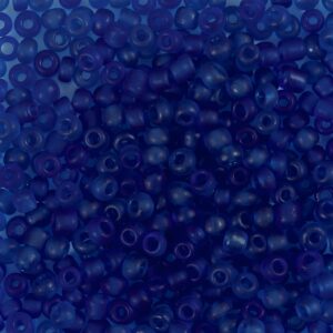 Rocaiperler, nr. 8/0, diam. 3 mm, hulstr. 0,6-1,0 mm, marineblå, 25 g/ 1 pk.