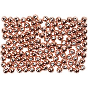 Voksperler, diam. 3 mm, hulstr. 0,7 mm, kobber, 150 stk., 6 g/ 1 pk.