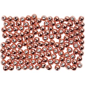 Voksperler, diam. 3 mm, hulstr. 0,7 mm, bronze, 150 stk., 6 g/ 1 pk.