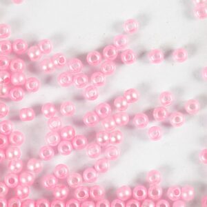 Voksperler, diam. 3 mm, hulstr. 0,7 mm, lys rosa, 150 stk., 6 g/ 1 pk.