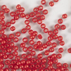 Voksperler, diam. 3 mm, hulstr. 0,7 mm, rød, 150 stk., 6 g/ 1 pk.