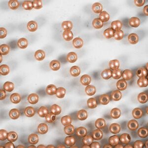Voksperler, diam. 3 mm, hulstr. 0,7 mm, brun, 150 stk., 6 g/ 1 pk.