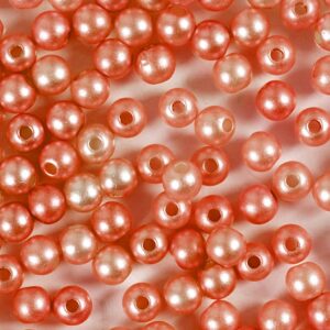 Voksperler, diam. 5 mm, hulstr. 0.7 mm, orange, 100 stk., 15 g/ 1 pk.