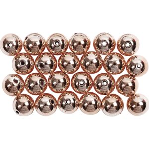 Voksperler, diam. 5 mm, hulstr. 0.7 mm, kobber, 100 stk., 15 g/ 1 pk.