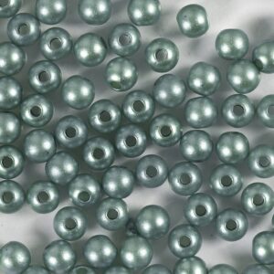 Voksperler, diam. 5 mm, hulstr. 0.7 mm, grøn, 100 stk., 15 g/ 1 pk.